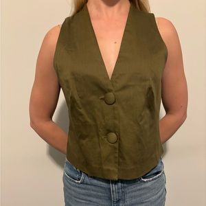 Green vest - Maeve line at Anthropologie